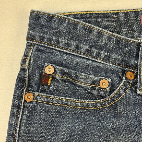 AG Jeans Vintage Y2K The Club Bootcut Flare Dark Wash Low Rise Jeans Size 28 - Picture 3 of 9